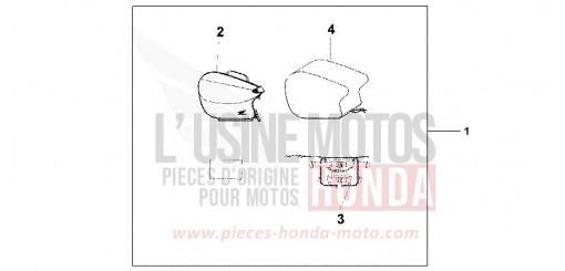 SAC ARRIERE SOUPLE TOURING CBR600F4 de 2004